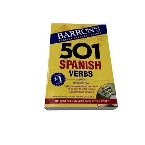 Barron's Foreign Language Guides 501 Spanish Verbs Sixth Edition CD-ROM Inside